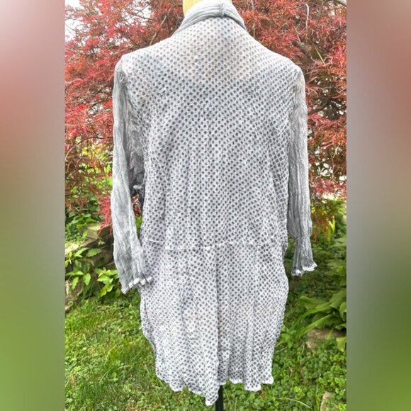 Chico’s Traveler’s Collection Relaxed Fit Boho Crinkled Jacket Size Medium - Picture 4 of 12